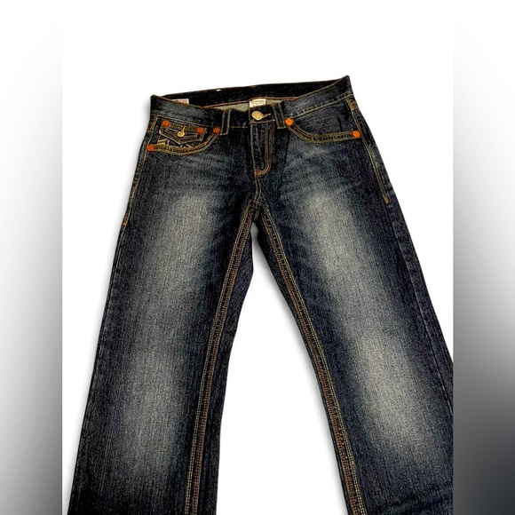True Religion Black Straight Jeans Timeless Style - Picture 3 of 5